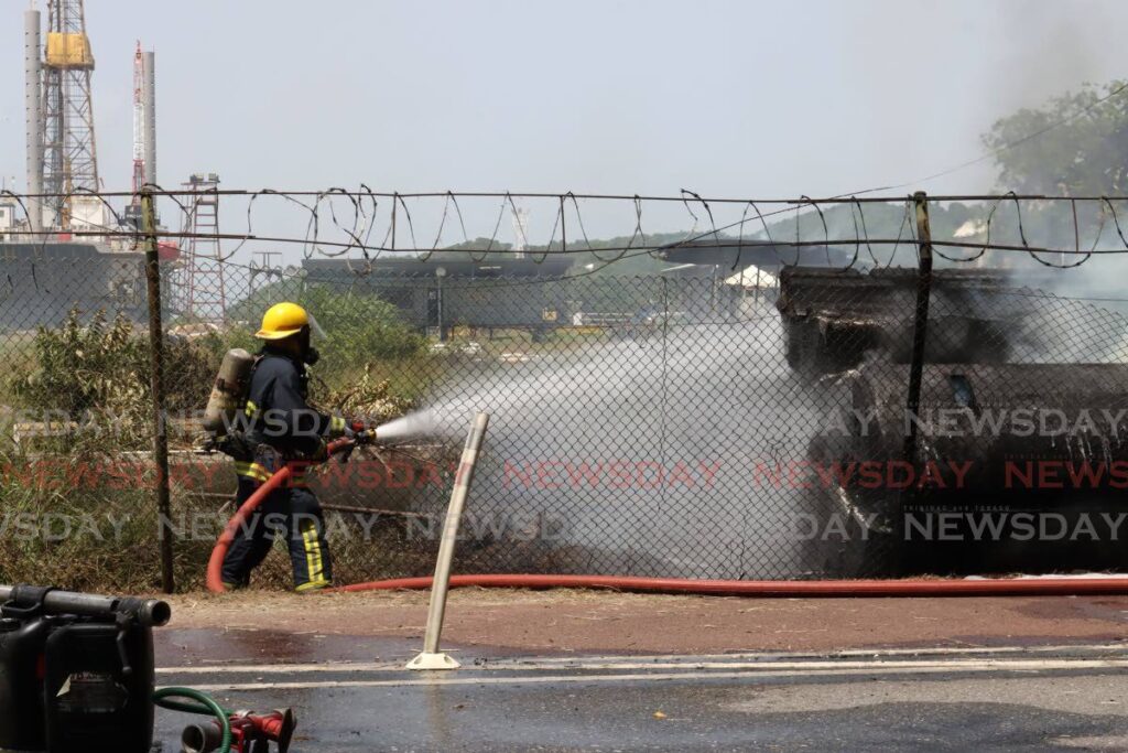 fire-at-piarco-station-damages-firetruck